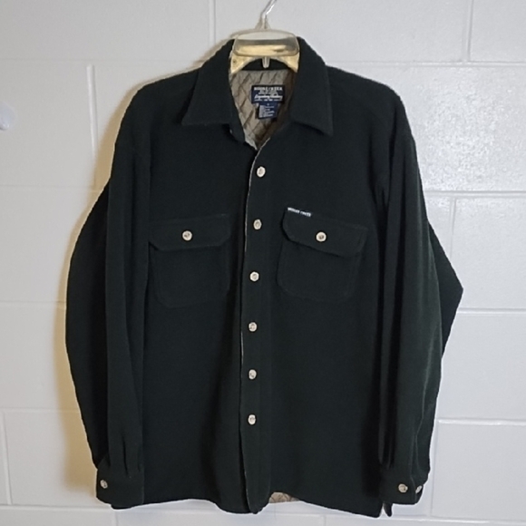 MOOSECREEK Fleece with Quilted Interior Button Down Pockets Shirt Shacket Jacket - Picture 1 of 11